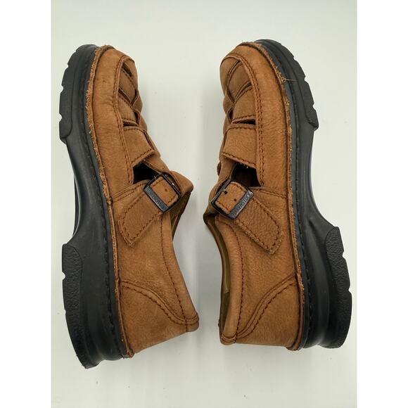 Birkenstock Madeira Fisherman Sandals Brown Nubuck Leather Size 39 Comfort Boho main image 6